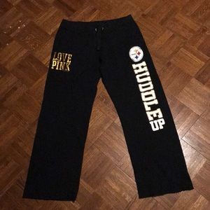 PINK Victoria's Secret Pants - VS PINK Pittsburg Steelers sweatpants PINK Victoria's Secret Pants - VS PINK Pittsburg Steelers sweatpants